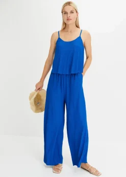 Jerseyplisee-Jumpsuit