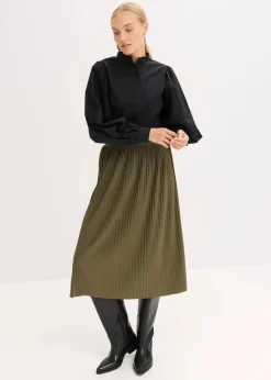 Jersey-Rock aus fließendem Viskose-Mix