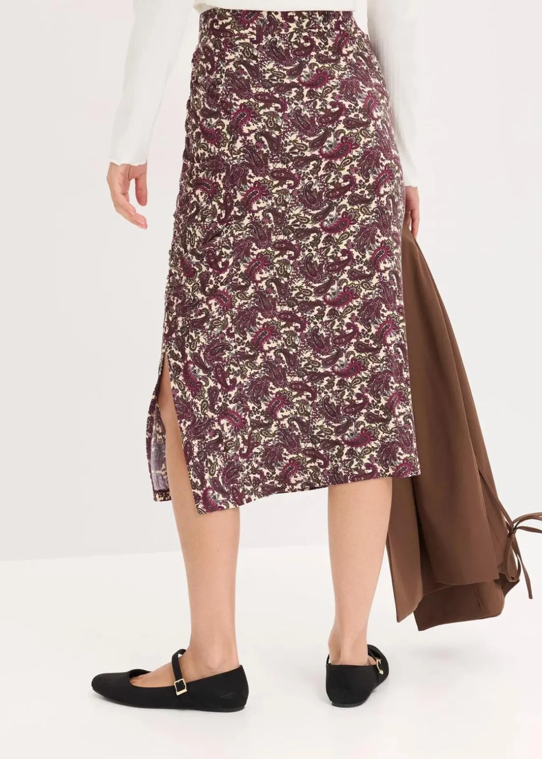 Jersey-Rock aus fließendem Viskose-Mix