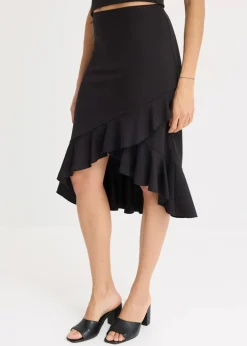 Jersey-Rock mit Volants