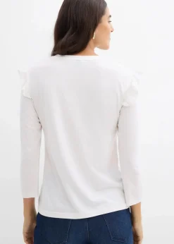 Jersey-Shirt aus Baumwollmix