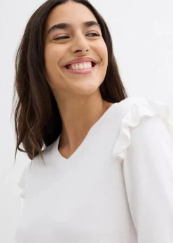 Jersey-Shirt aus Baumwollmix