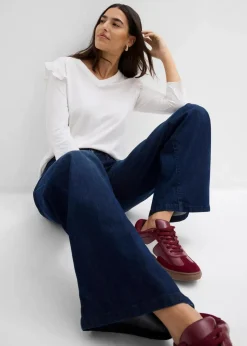 Jersey-Shirt aus Baumwollmix