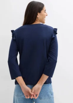 Jersey-Shirt aus Baumwollmix