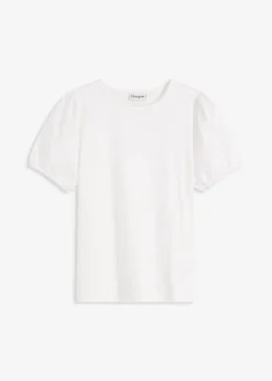 Jerseyshirt mit Ärmeln aus Baumwollpopeline