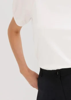 Jerseyshirt mit Ärmeln aus Baumwollpopeline