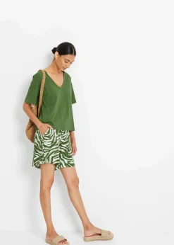 Jersey-Shorts aus softem Viskose-Mix