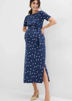 Jersey-Umstandskleid aus Bio-Baumwolle in Midilänge