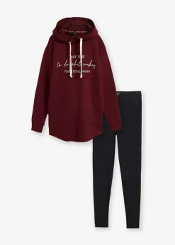 Jogginganzug mit Long-Sweatshirt und Leggings (2-teilig)