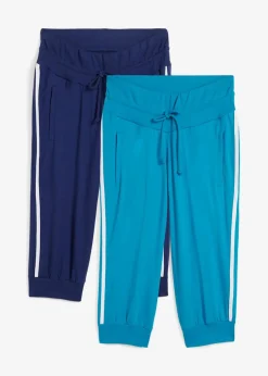 Jogginghose aus Baumwolle (2er Pack), Capri-Länge
