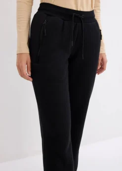 Jogginghose mit Teddyfleece-Futter, weit geschnitten