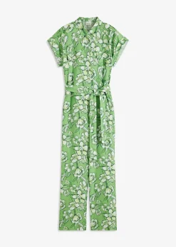 Jumpsuit aus fließendem Viskose-Mix