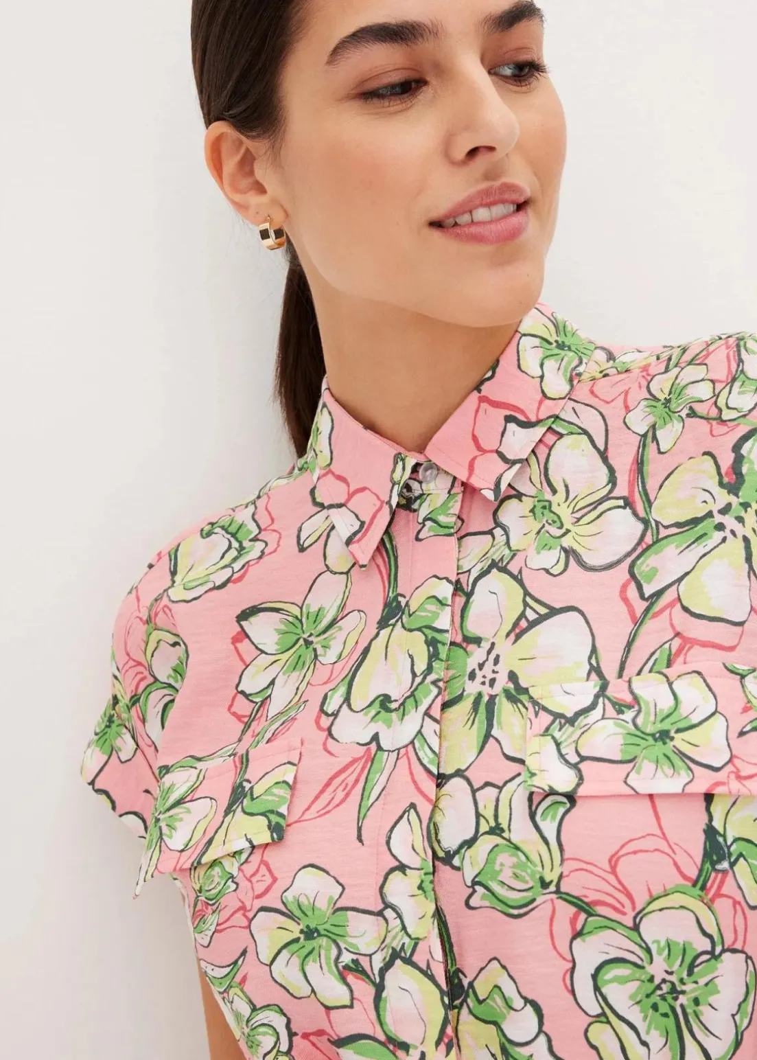 Jumpsuit aus fließendem Viskose-Mix