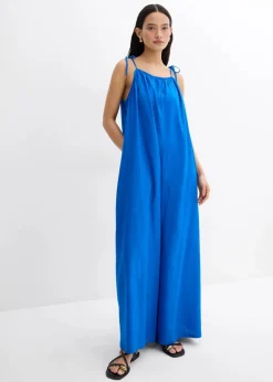 Jumpsuit aus leichtem Leinen-Viskose-Mix