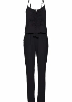 Jumpsuit aus strukturierter Viskose