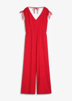 Jumpsuit aus strukturiertem Crêpe