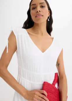 Jumpsuit aus strukturiertem Crêpe