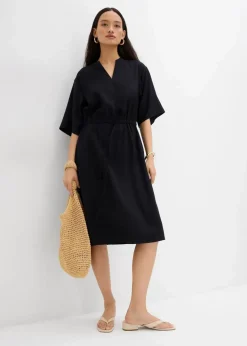 Kaftan-Kleid aus feiner Viskose