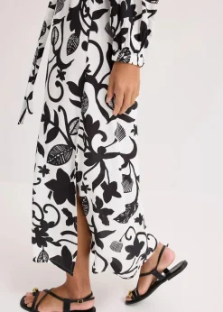 Kaftan-Kleid aus fließender Viskose