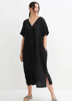Kaftan-Kleid aus reinem Leinen
