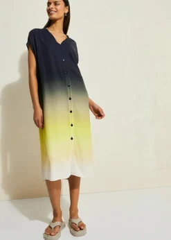 Kaftan-Kleid aus Viskose