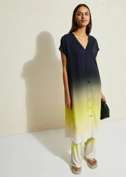 Kaftan-Kleid aus Viskose