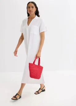 Kaftan-Kleid aus weichem Musselin