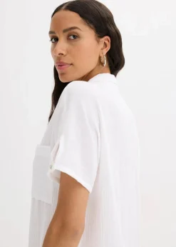 Kaftan-Kleid aus weichem Musselin