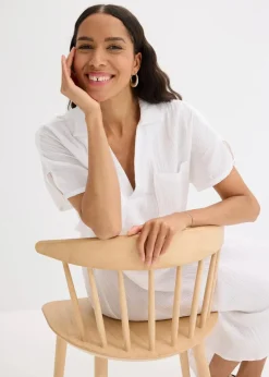 Kaftan-Kleid aus weichem Musselin