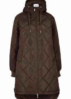 Kapuzen-Kurzmantel mit Steppung