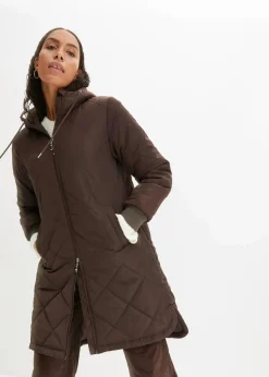 Kapuzen-Kurzmantel mit Steppung