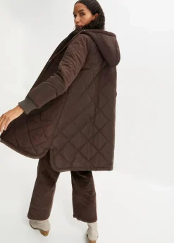 Kapuzen-Kurzmantel mit Steppung