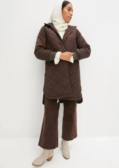 Kapuzen-Kurzmantel mit Steppung