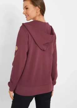 Kapuzen-Sweatjacke aus reiner Baumwolle