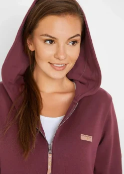 Kapuzen-Sweatjacke aus reiner Baumwolle