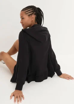 Kapuzen-Sweatjacke aus reiner Baumwolle