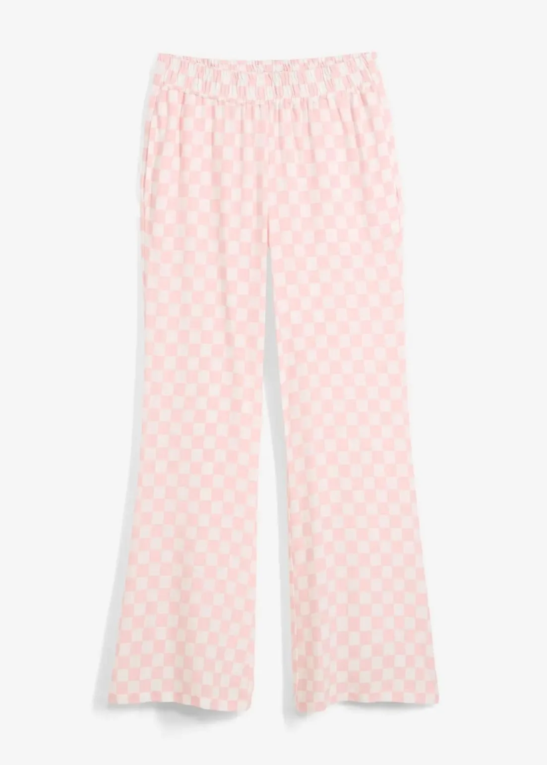 Karierte Marlenehose aus fließender Viskose