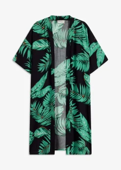 Kimono-Bluse aus fließender Viskose