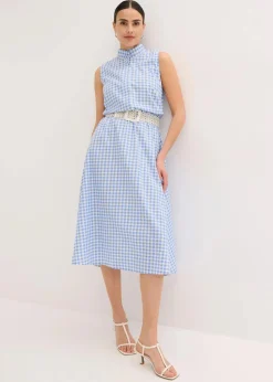 Kleid aus Baumwoll-Popeline