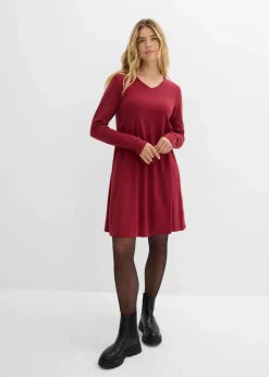 Kleid aus fließendem Viskose-Mix