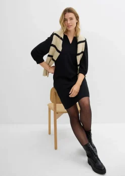 Kleid aus fließendem Viskose-Mix