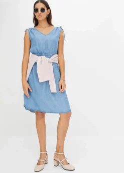 Kleid aus glattem Lyocell