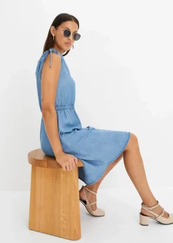 Kleid aus glattem Lyocell