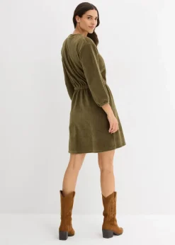 Kleid aus Jersey-Cord