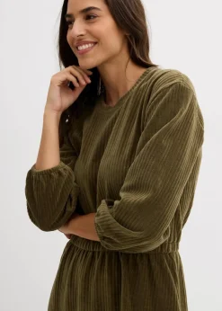 Kleid aus Jersey-Cord