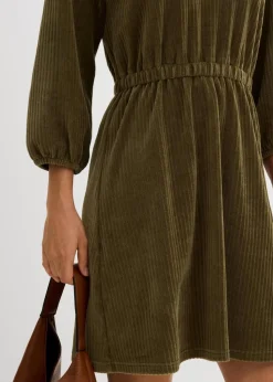 Kleid aus Jersey-Cord