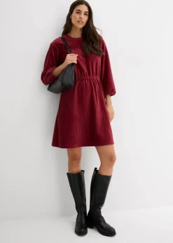 Kleid aus Jersey-Cord