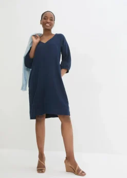 Kleid aus reinem Leinen, 3/4 Arm