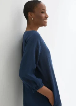 Kleid aus reinem Leinen, 3/4 Arm