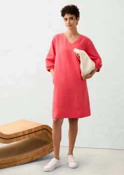 Kleid aus reinem Leinen, 3/4 Arm